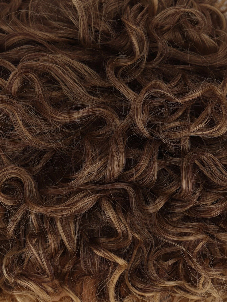 Curly Brown Short Hair Wig