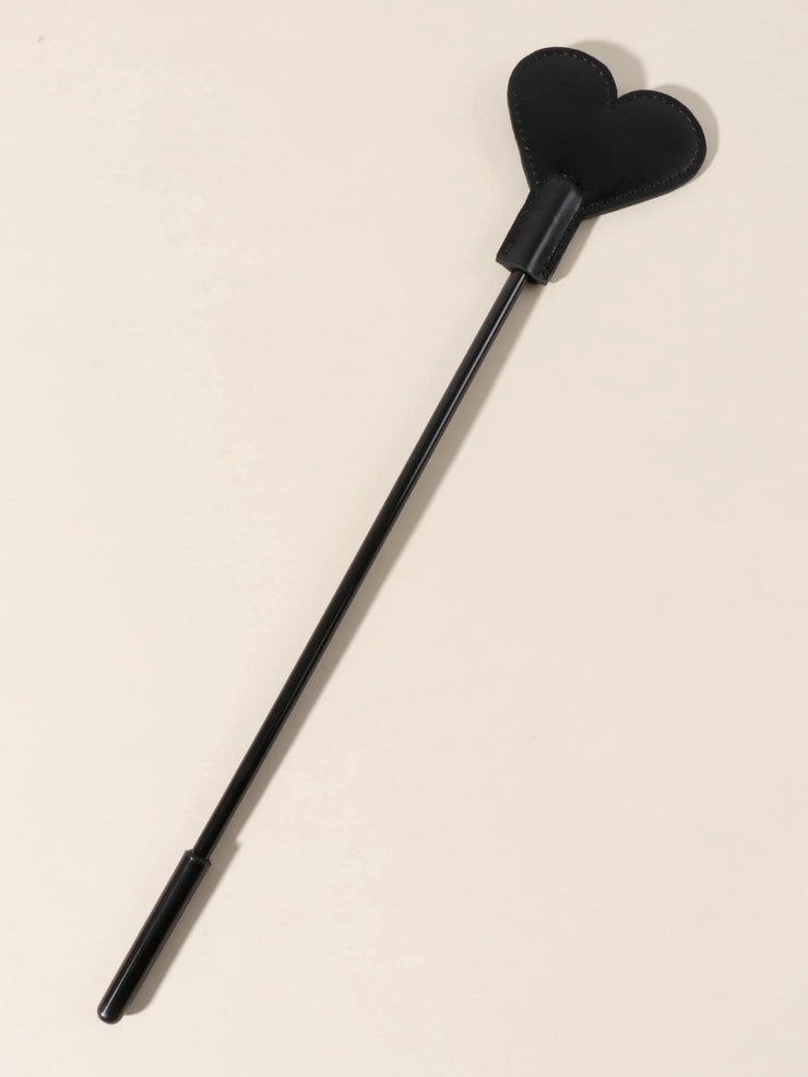 Heart shaped Black Leather slapper